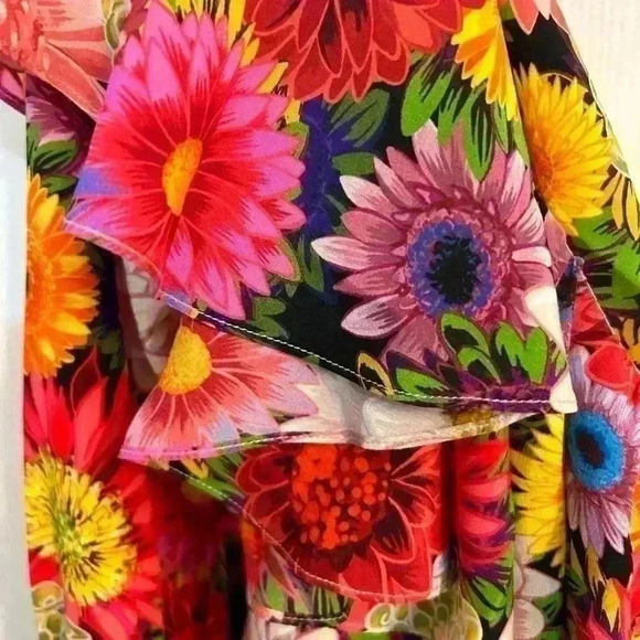 Borgo de Nor Penelope Floral-print Silk-crepe Maxi Dress Size 4 - Picture 2 of 6